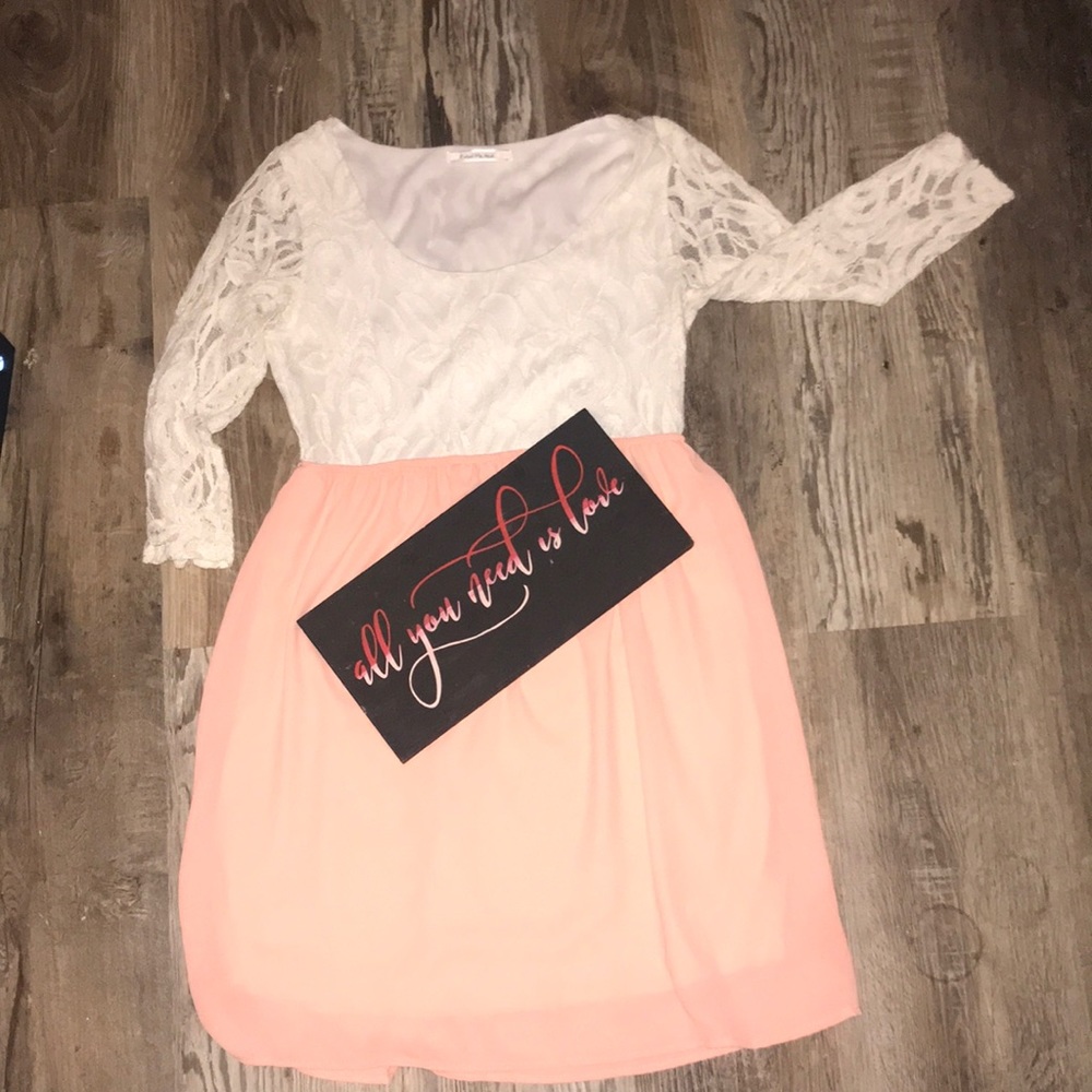 Size S Pink & White Dress ❤️